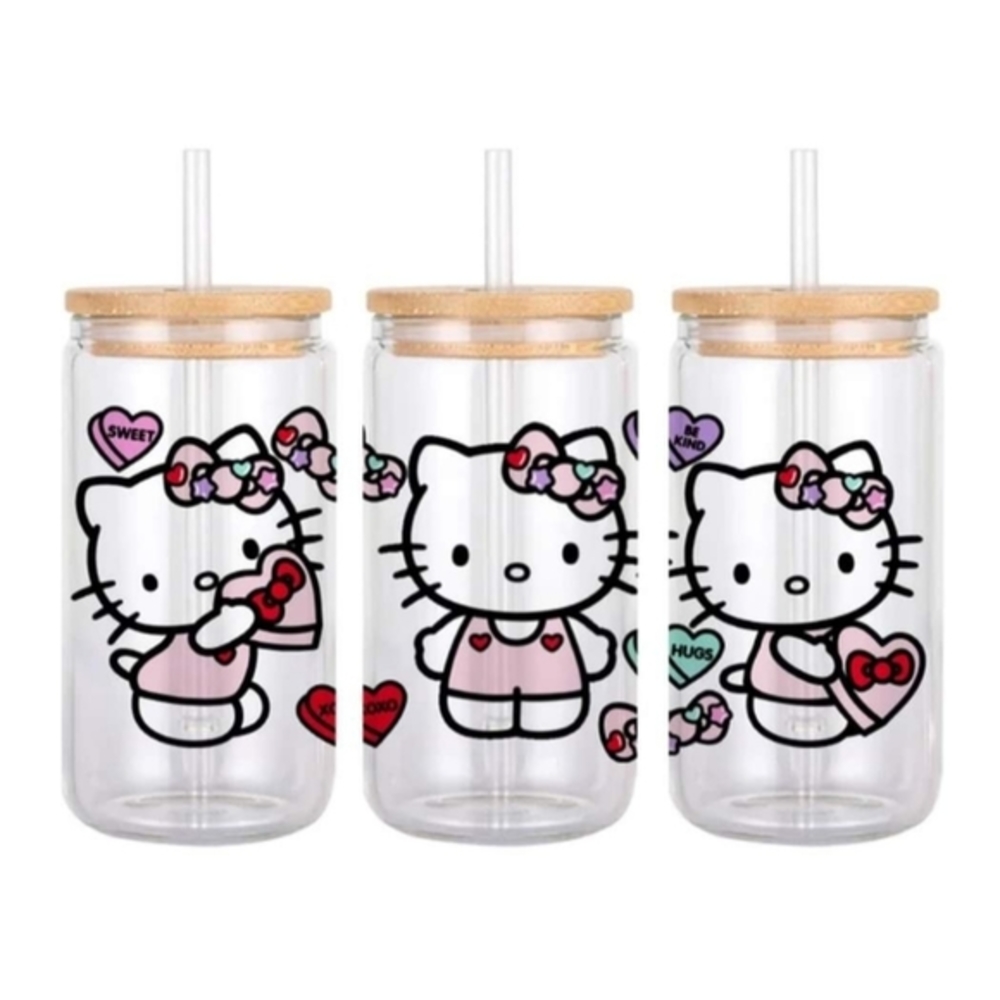 Hello Kitty Glass Can Cup